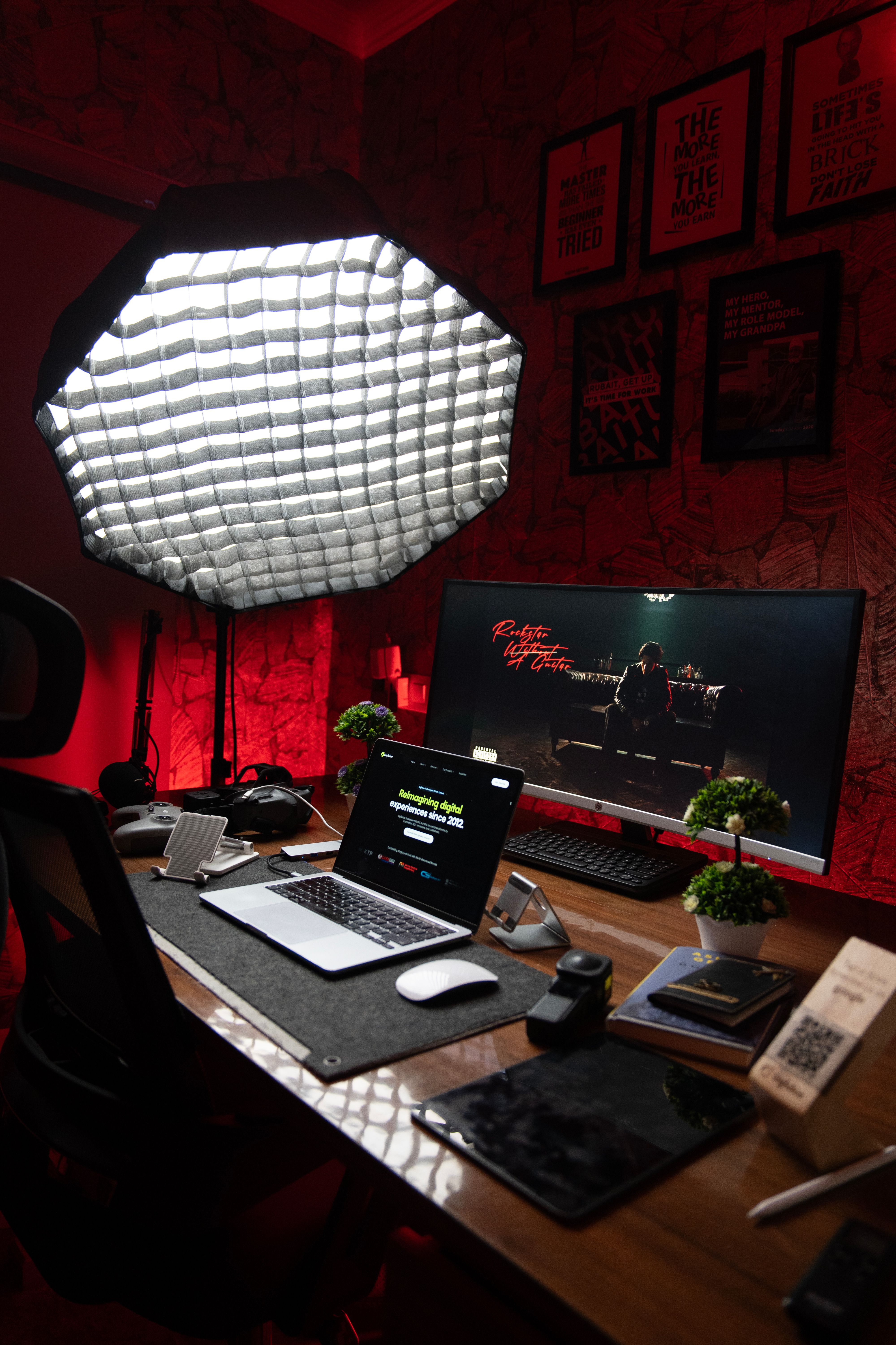 3D character of developer working on laptop